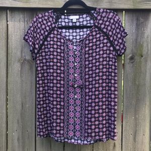 NWOT J Jill Petite Button Down Blouse